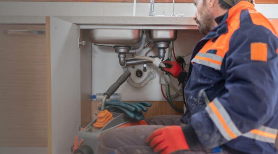 Professional slab leak plumber services in Falun, KS